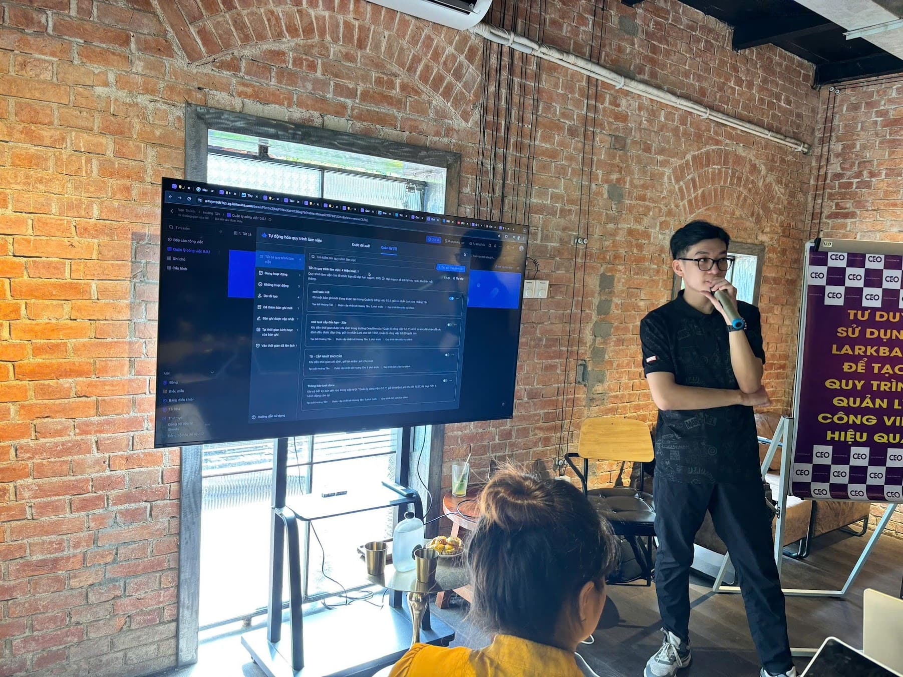 Nguyễn Ngô Thượng tại workshop chia sẻ về larksuite cho hội CEO ở Huế 2024/08